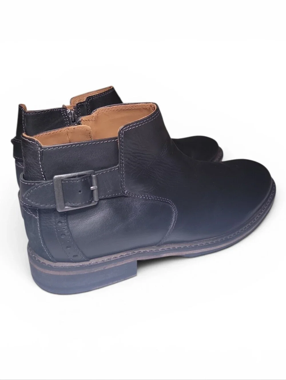 Clarks, Clarksdale Remi Buckled Ankle Boots Sz 12M